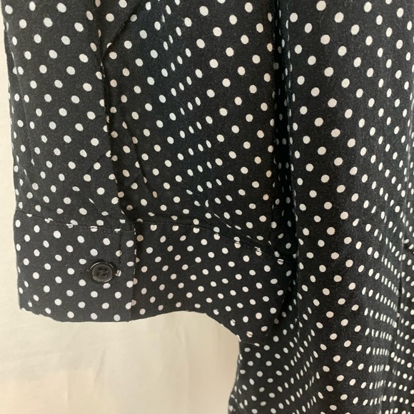Christopher and Banks polka dot button up dress shirt, size M - Picture 3 of 3